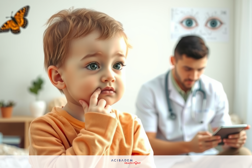 Can You Have Laser Eye Surgery with a Lazy Eye? A baby examined by a doctor in an indoor setting, with a focus on their interaction during a medical check-up.