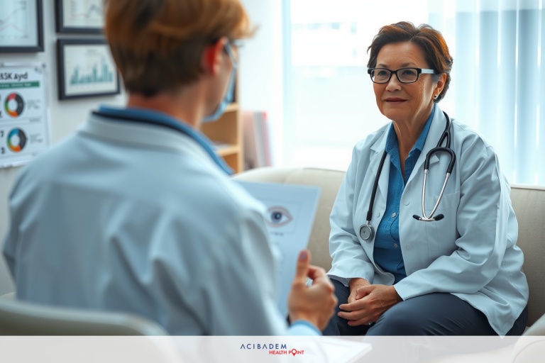 An image of a woman sitting comfortably in an armchair, dressed professionally. She is reading a magazine or brochure on her lap. The living room is well-decorated with modern furniture and plants, suggesting a peaceful and relaxed environment.