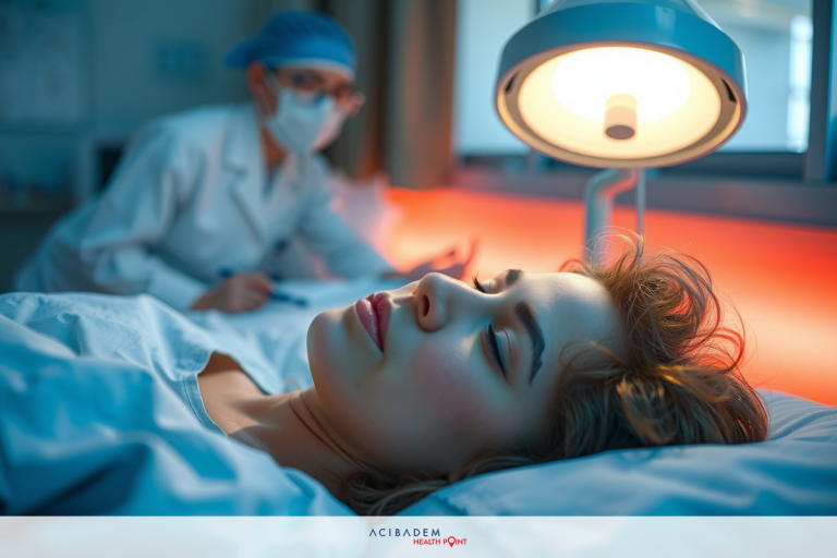 Should I Do Laser Eye Surgery? The image shows a medical setting with a patient lying on a hospital bed. A healthcare professional in full protective gear, including a mask and cap, is attending to the patient.