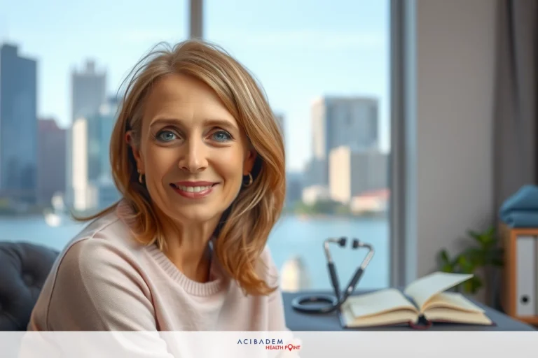 What Can Be Done About Degenerative Joint Disease Woman in office environment, smiling at the camera. The room has a window with views of a city skyline and water.