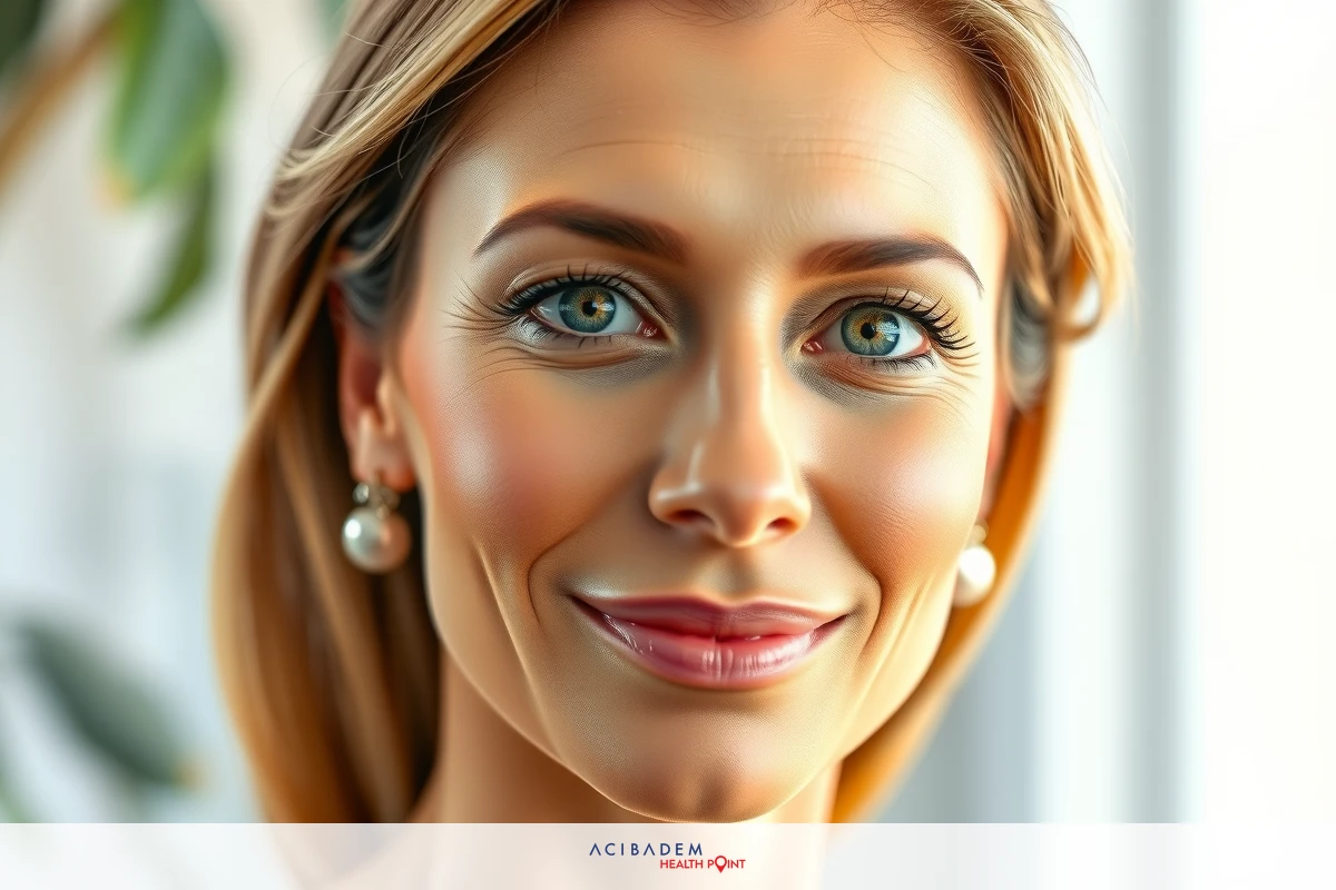 A woman with a professional appearance, wearing pearl earrings. She has blonde hair and is smiling.