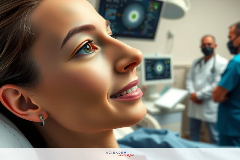 A woman with a serious medical condition is seen in an emergency room setting. She appears to be receiving medical attention from doctors and nurses who are wearing protective gear.