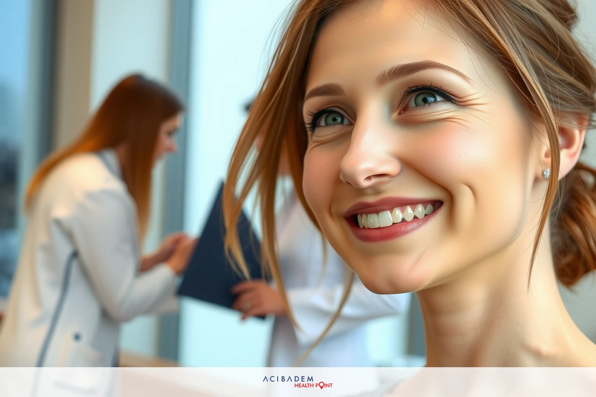 Woman smiling at camera with blond hair. She is wearing a necklace and her expression suggests she's happy or enjoying herself.