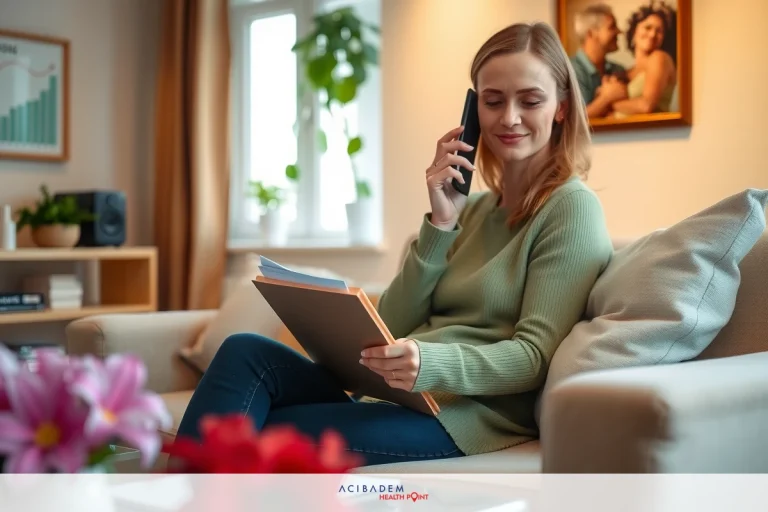 Does Medicaid Cover BBL Surgery? A woman sitting on a couch talking on her cell phone while reading a book or tablet. She is wearing casual clothing and appears to be engaged in a leisure activity such as work or study.