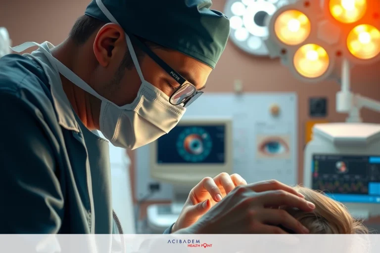 Who Qualifies for LASIK Eye Surgery The image shows a man wearing medical attire, likely a plastic surgeon. He is focused on the task at hand, working over what appears to be a patient lying on a medical examination table.