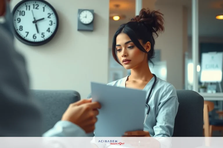 Will Medicaid Cover Lasik Eye Surgery An office environment where a woman is being handed documents, sitting with a concerned expression on her face. The man standing over her is holding out the papers.