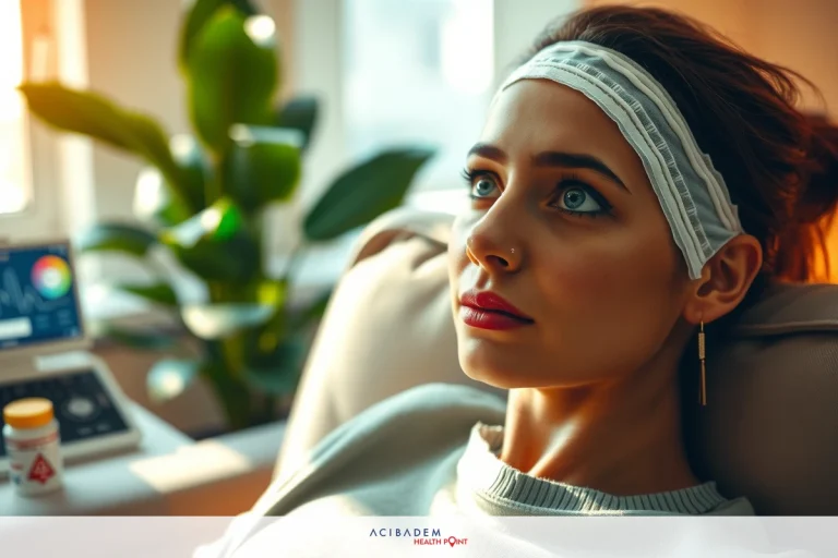 Can I Get Rhinoplasty After Septoplasty A young woman lying down, possibly in a hospital bed with medical equipment around her. She appears to be ill or experiencing distress.