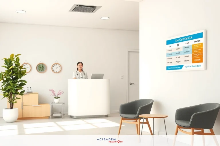 The image depicts an interior view of a modern, well-lit office reception area. A receptionist is seated at the desk, equipped with a computer, ready to assist visitors. The space is clean and minimalistic in design, featuring contemporary furniture such as chairs and potted plants. The walls display informational posters or signs, contributing to a professional atmosphere.
