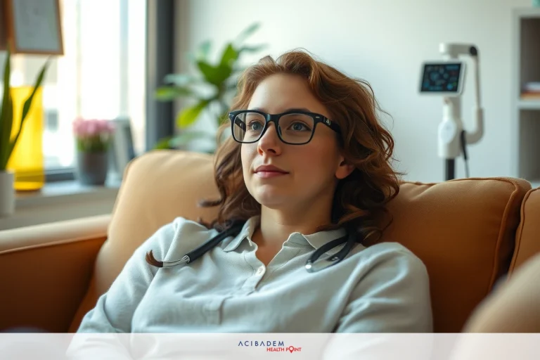 Can I Get Multiple LASIK Eye Surgeries Woman seated on a beige couch with her legs crossed. She wears glasses, white top and is relaxed in the living room.