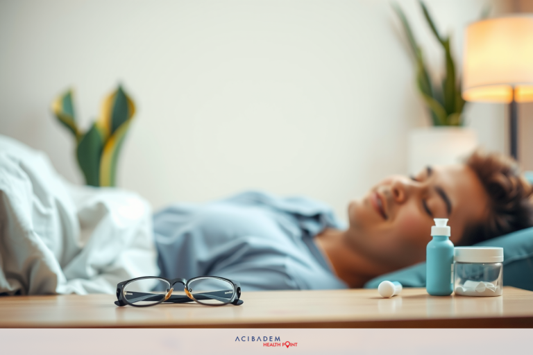 What Do They Do for Laser Eye Surgery The image shows a person lying in bed with their head resting on a pillow. They appear to be reading a book, which is placed near them. The room has a modern and cozy atmosphere, with plants adding a touch of greenery to the space.