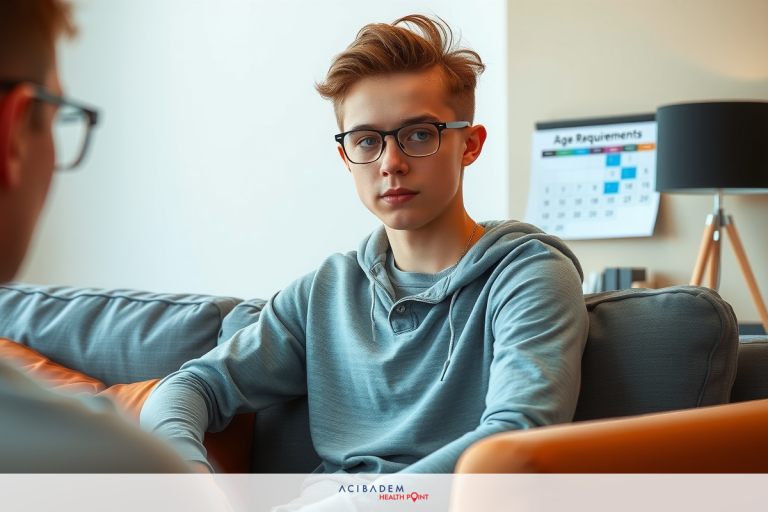 What Is the Youngest You Can Get LASIK Eye Surgery In the image, a young man with blond hair is seated on a couch. He's wearing a casual hoodie and glasses. His gaze is directed to the side, and he appears to be in deep thought or possibly listening intently to someone speaking. The setting is indoors, likely a living room or similar space, with a soft neutral color palette that suggests a calm and relaxed atmosphere.