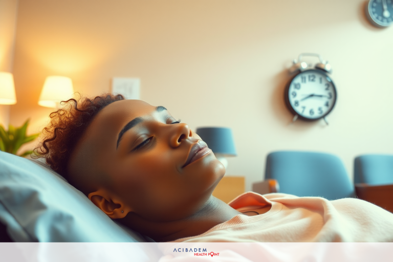 How Does It Feel to Get Laser Eye Surgery The image shows a person lying down, possibly in a clinical or medical setting. The individual is asleep and appears relaxed with eyes closed. The room has an indoor ambiance with clocks visible on the wall.