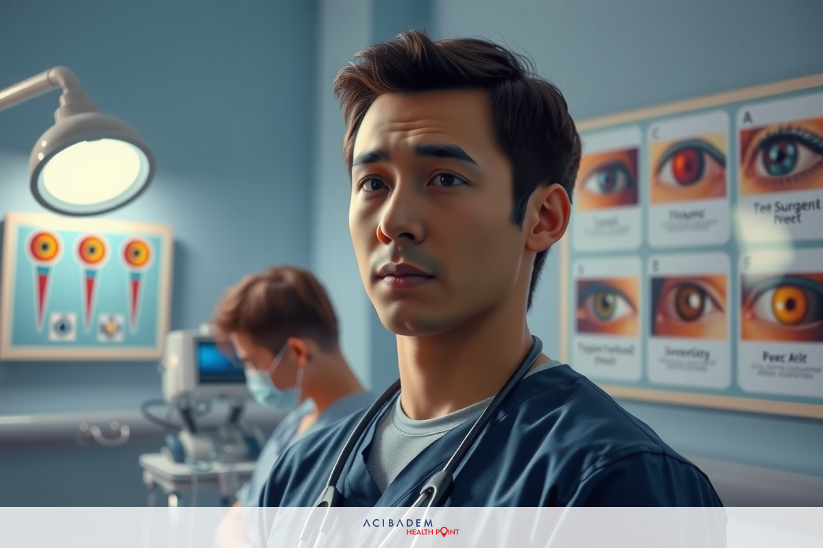 In the image, there is a scene from an emergency room. A male patient is lying on a bed with his feet elevated, suggesting that he might have injuries to his lower extremities. 