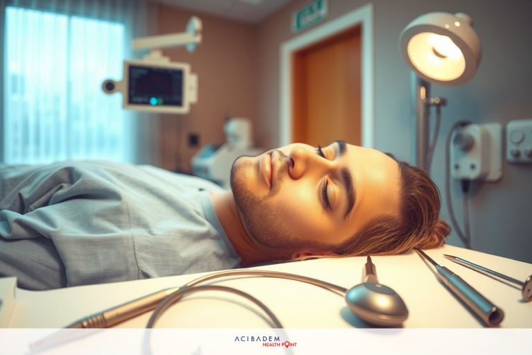 How Much is Laser Eye Surgery for Glaucoma? Young man lying on hospital bed with medical equipment around him. He's smiling and appears relaxed, suggesting he may be having a funny or pleasant experience while in the hospital.