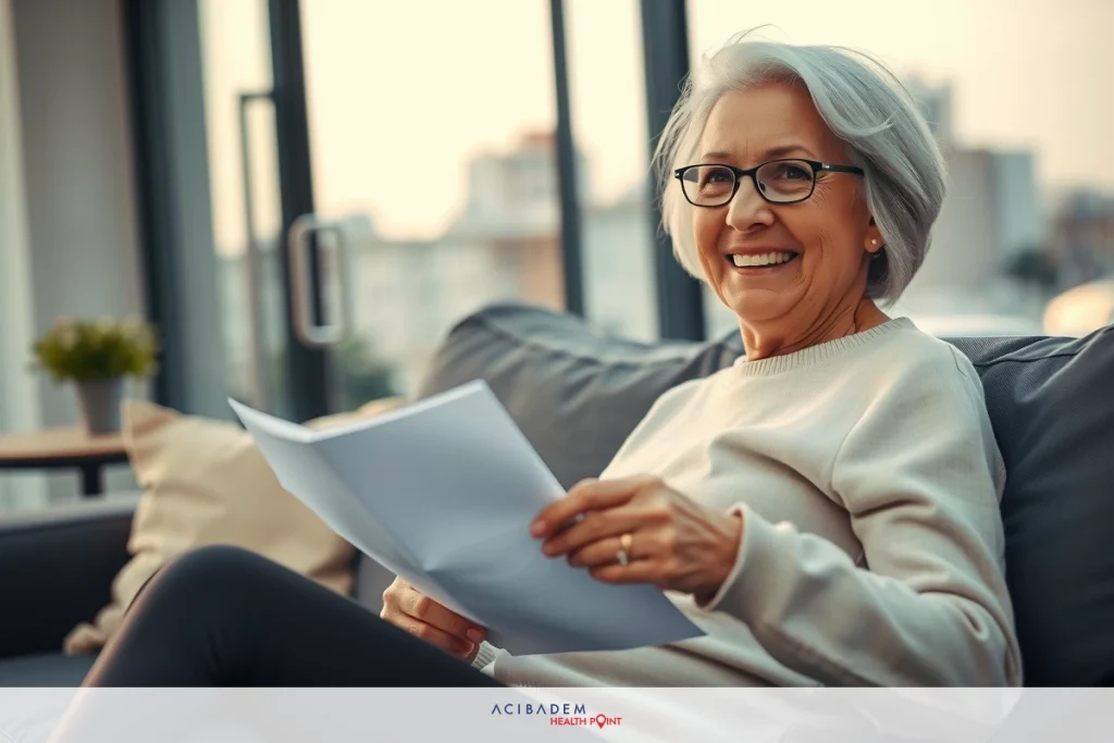 The Closed Head Injury Exception Legislature Update An elderly woman sitting on a couch, looking at papers. She has short grey hair and is wearing glasses. The room appears to be well-lit with natural light, suggesting it might be daytime. There are some decorative elements like a potted plant near the window that add warmth to the space.
