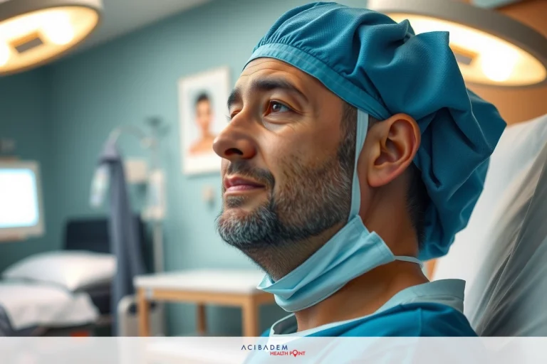 Knee Popping Recovery Tips – Heal with Ease In the image, a male surgeon is seen in an operating room. He is wearing surgical attire including a blue surgical cap and gloves, indicating his role as a medical professional during a procedure.