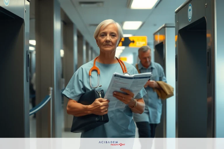 Ease Tongue Soreness with Simple Solutions This is an image of a hospital corridor. A healthcare professional, presumably a nurse given the attire and stethoscope, stands at one end. They are looking towards another person, also dressed in medical clothing, who appears to be carrying a patient's chart. The environment suggests a busy day at the hospital with various medical equipment and supplies visible.
