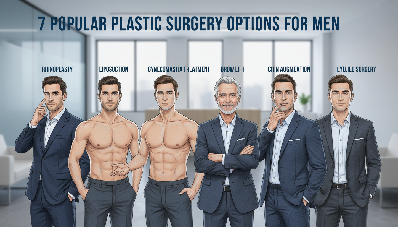 7 Popular Plastic Surgery Options for Men Explained