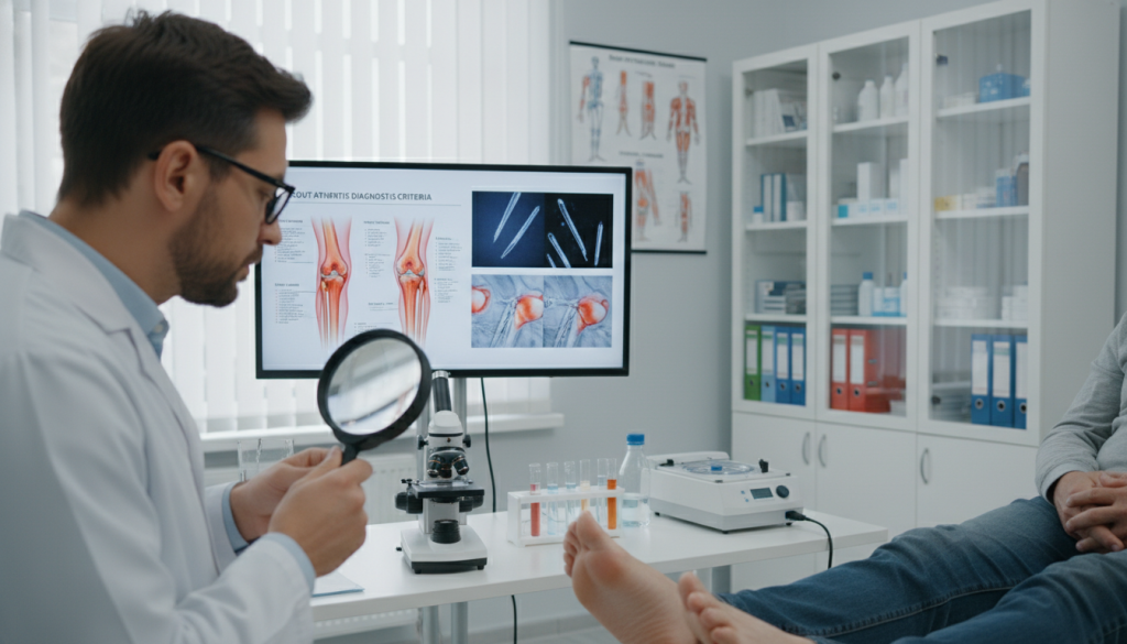 Diagnostic procedures for Gout arthritis Diagnostic procedures for Gout arthritis