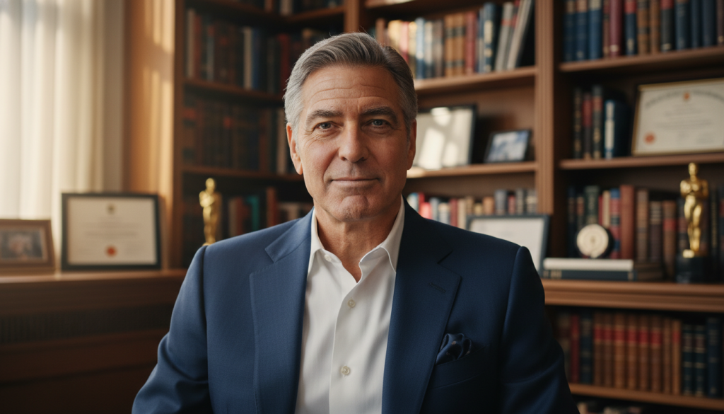 What George Clooney Teaches Men About Aging Naturally George Clooney aging