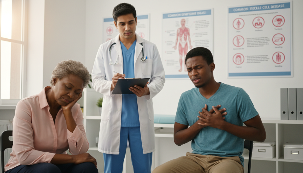 Recognizing common sickle cell symptoms Recognizing common sickle cell symptoms