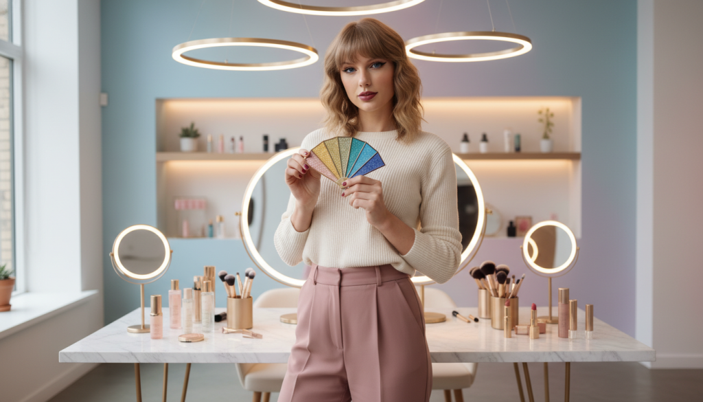 celebrity beauty tips and beauty influencer Taylor Swift