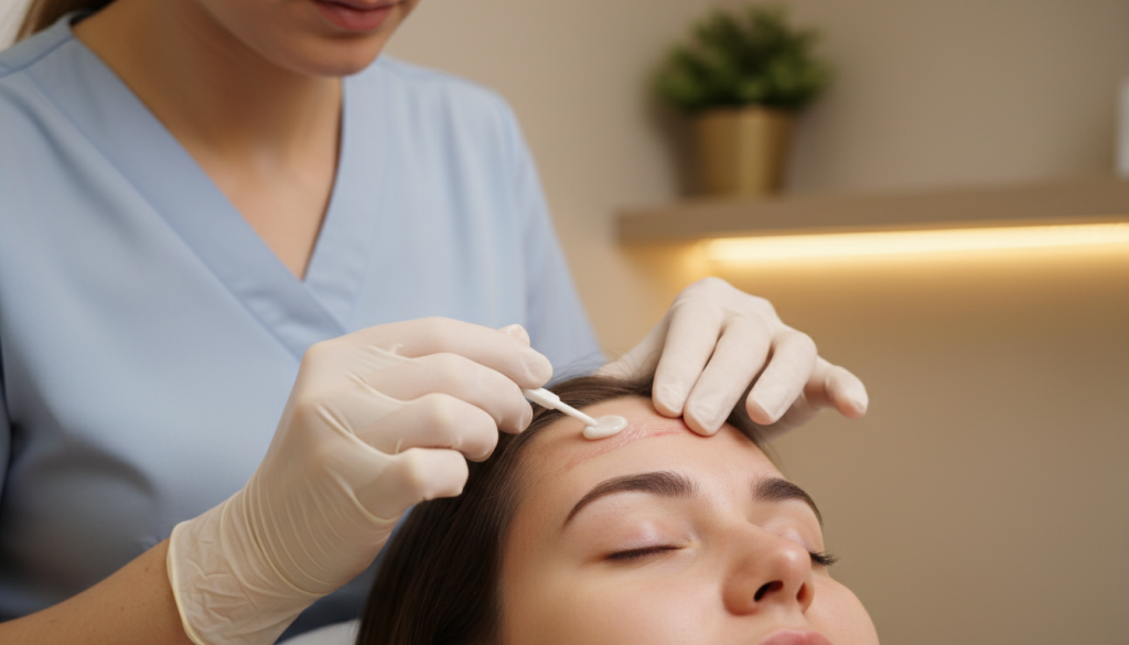 eyebrow lift scar care