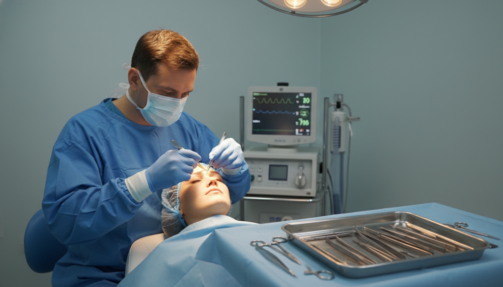 eyebrow lift surgery