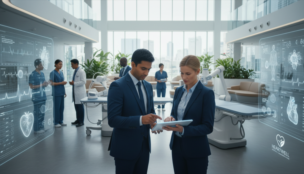 heart specialists at a modern heart hospital