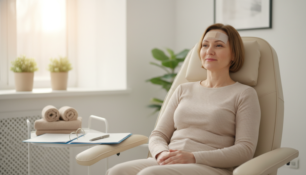 lateral forehead lift recovery