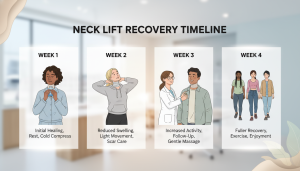 Four-Week Neck Lift Recovery Plan: Healing Stages and Tips neck lift recovery timeline