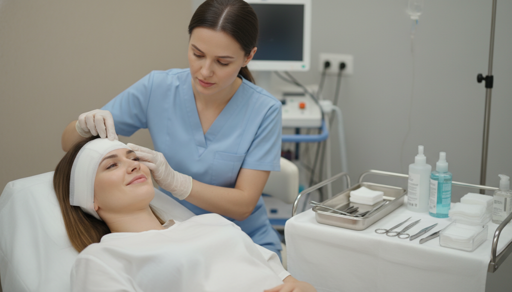 postoperative care after lateral brow lift