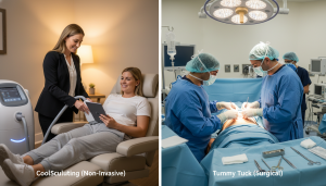 CoolSculpting vs tummy tuck