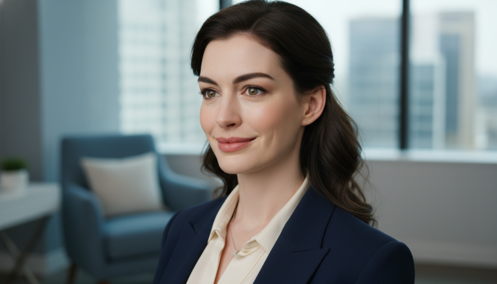 anne Hathaway facial enhancements