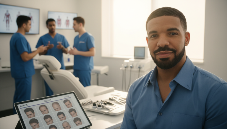 How Drake Hairline Restoration Rumors Became Popular drake hair transplant