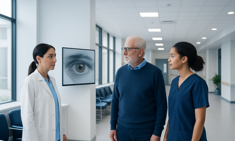 Overview — eye exam results before surgery