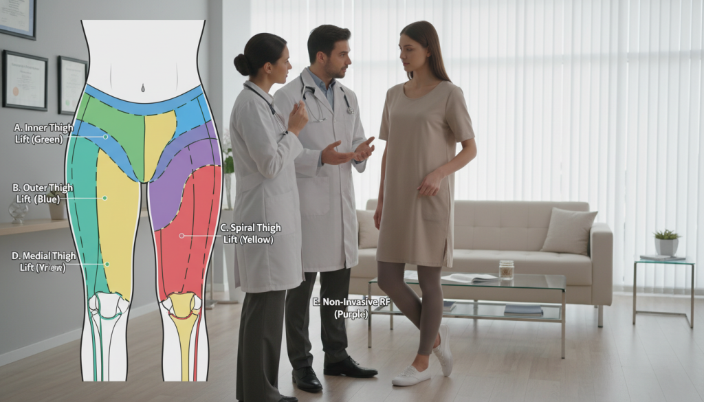 Thigh Lift Types: 5 Surgical and Non-Invasive Options Compared thigh lift types