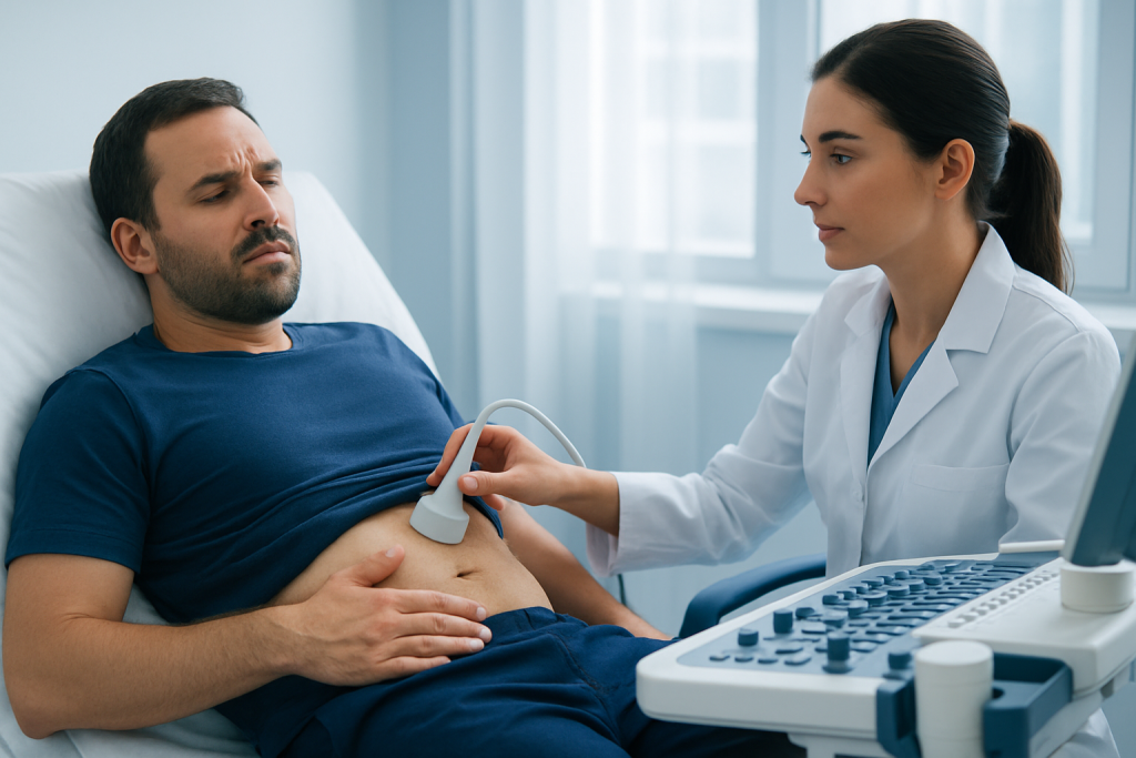 1. Pain in the upper abdomen or back — symptoms of pancreas problems