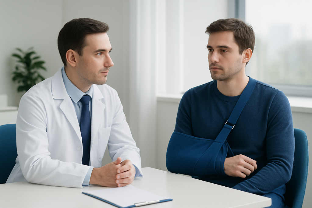 Causes and risk factors — arm sling