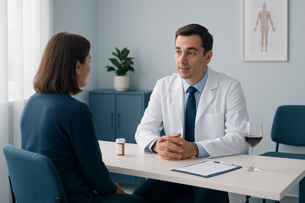 Causes and risk factors — Doxycycline and alcohol