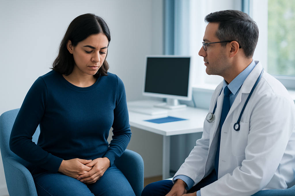 Causes and risk factors — brown menstrual blood at start of period