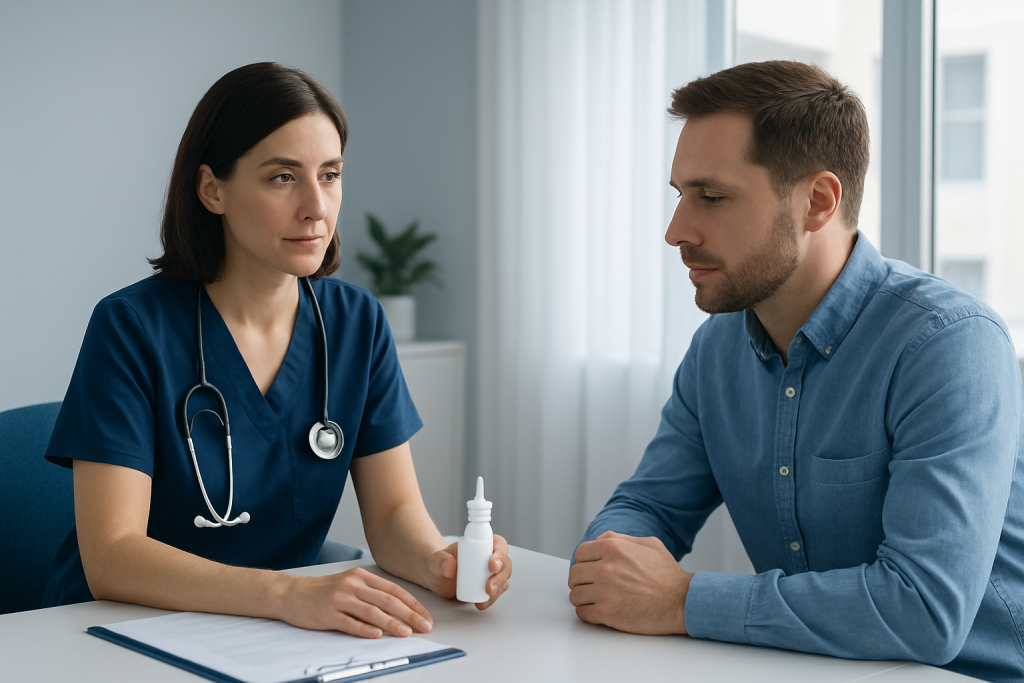 Causes and risk factors for nasal dryness or congestion — saline nasal spray