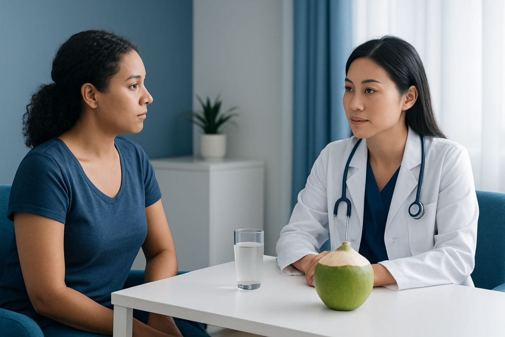 Causes and risk factors: when coconut water may or may not fit — coconut water