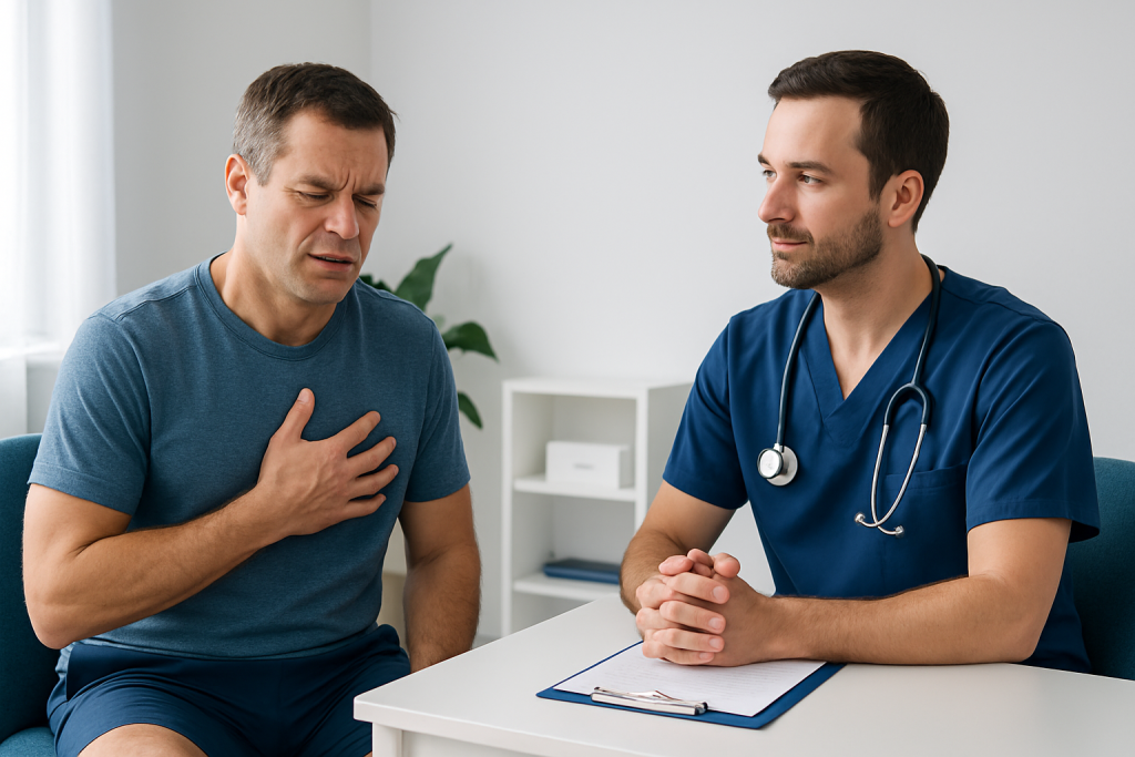 Common Symptoms and Sensations During the Exercise — chest press