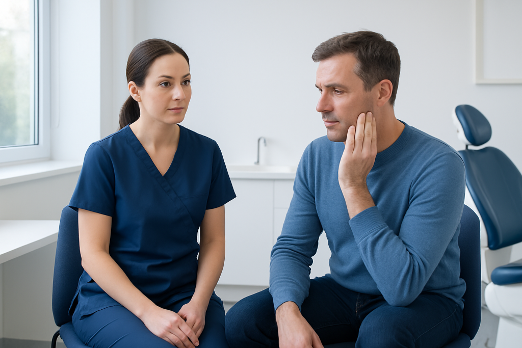Common symptoms or signs that a hygiene visit may help — dental hygienist