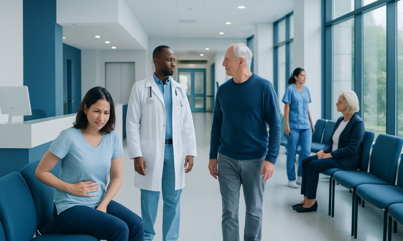 Overview — stomach pain and right side