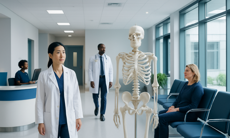 Overview — axial bones in the skeleton