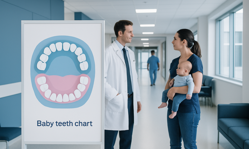 Overview: What a baby teeth chart shows — Baby teeth chart