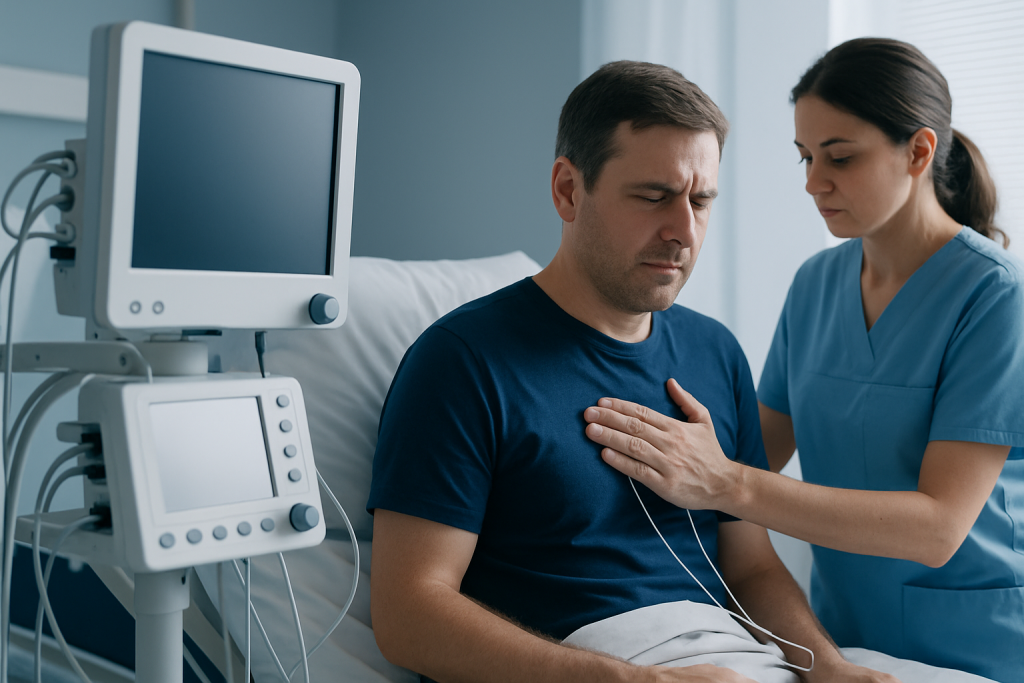 Symptoms — chest feels heavy
