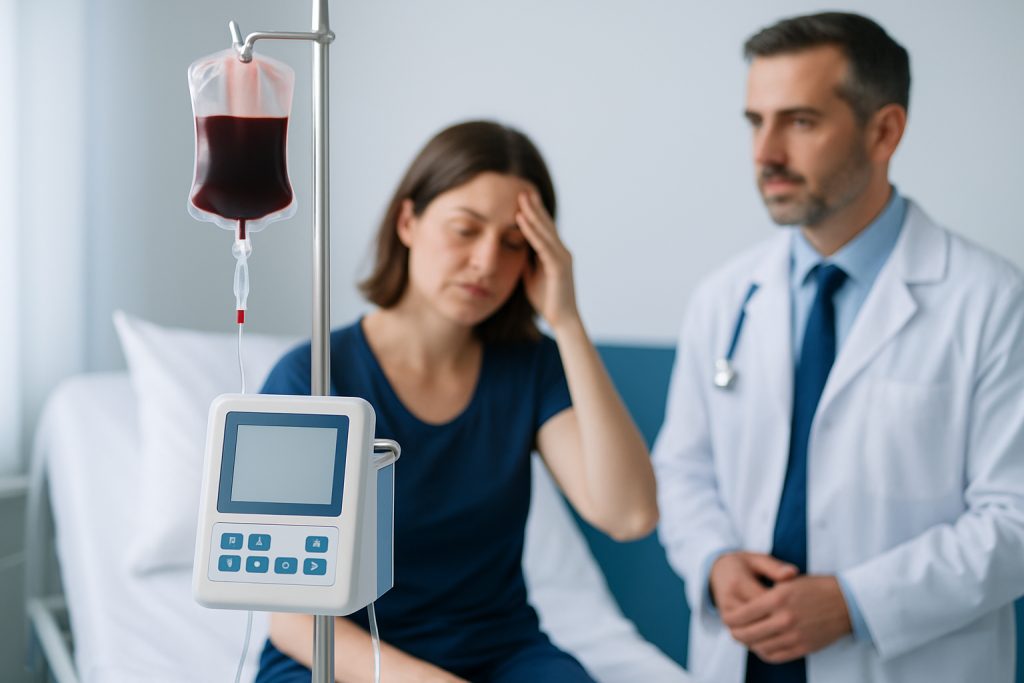 Symptoms — iron deficiency anemia